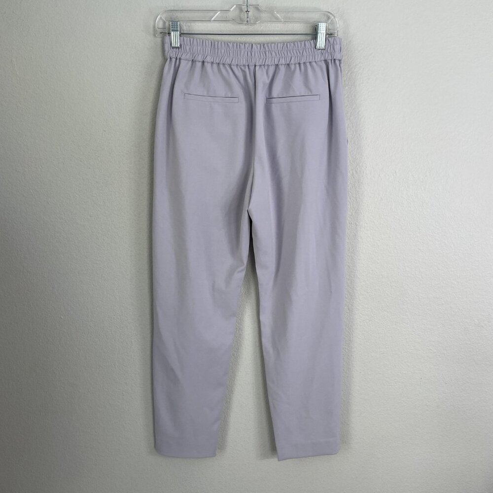 AllSaints Pants Womens 2 Light Purple Aleida Tri Trouser Tapered Pull On Ankle - Picture 4 of 9